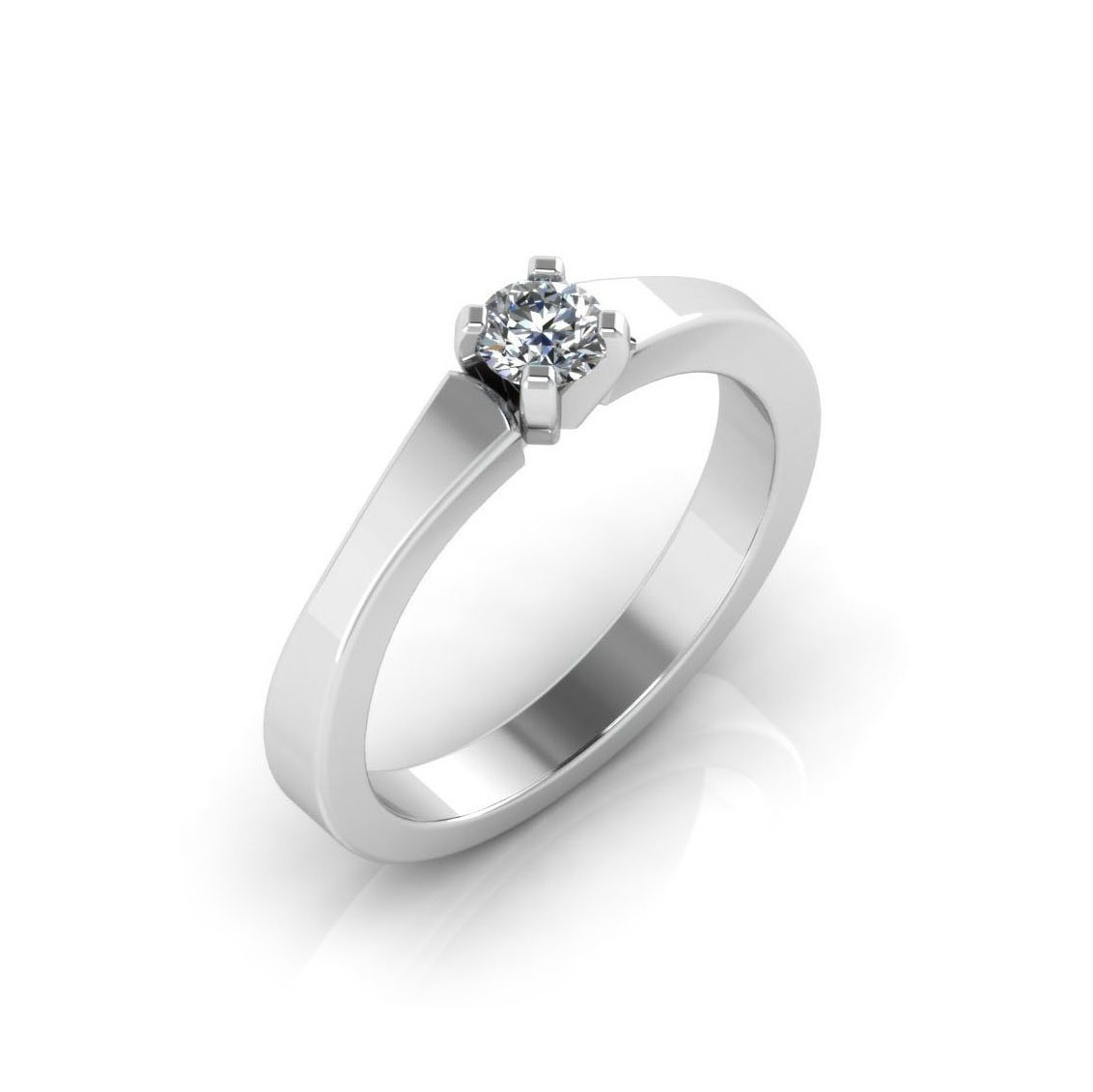 Bali Classic Round Cut Engagement Ring